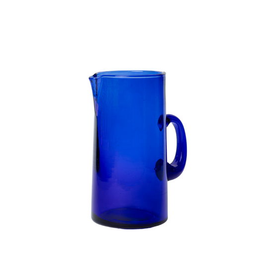 Beldi Blue Glass Jug